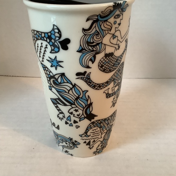 Starbucks 2015 Las Vegas Siren Mermaid Ceramic Mug Travel Tumbler 12 oz. - Picture 6 of 10